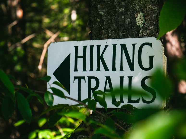 Image of hiking trails signage