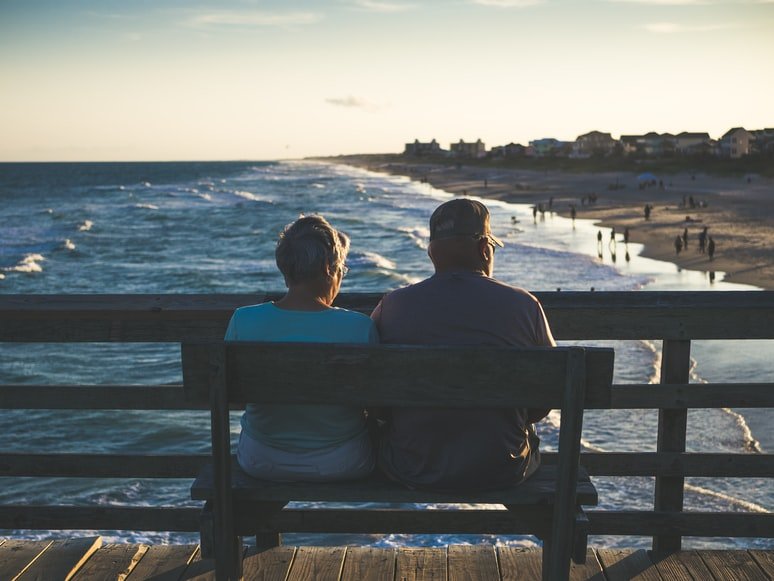 Image of two people sitting