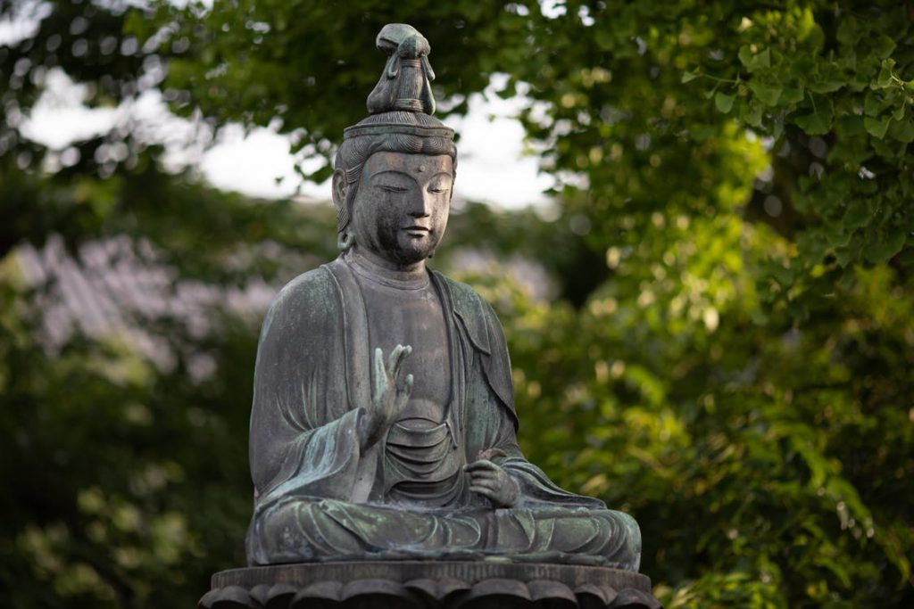 Image of Buddha Statue Near Trees
