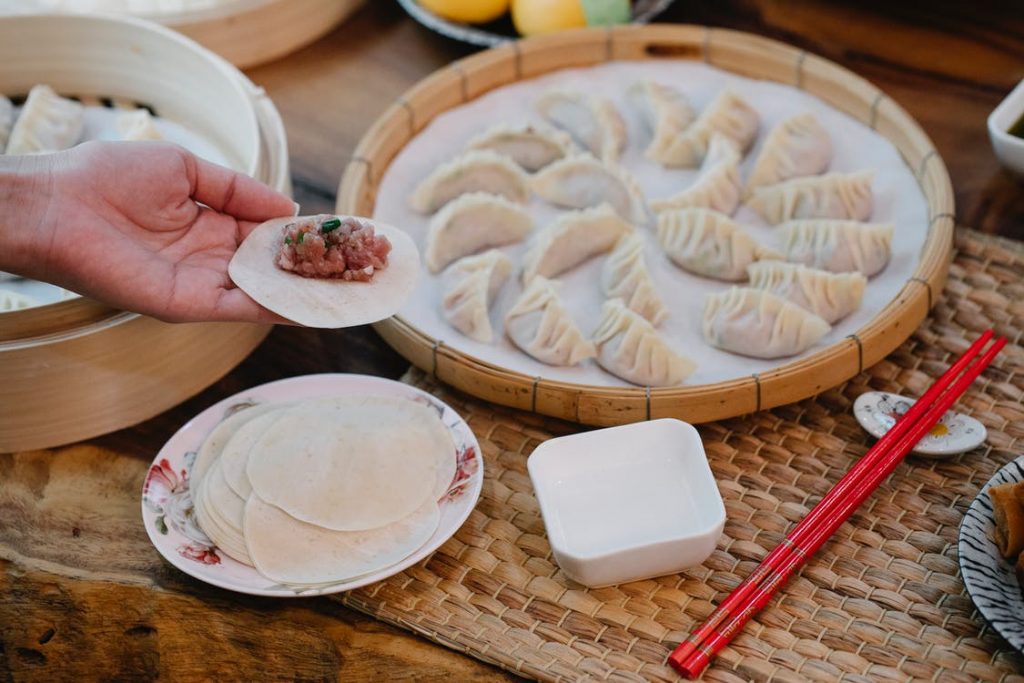 Image of showing dim sum