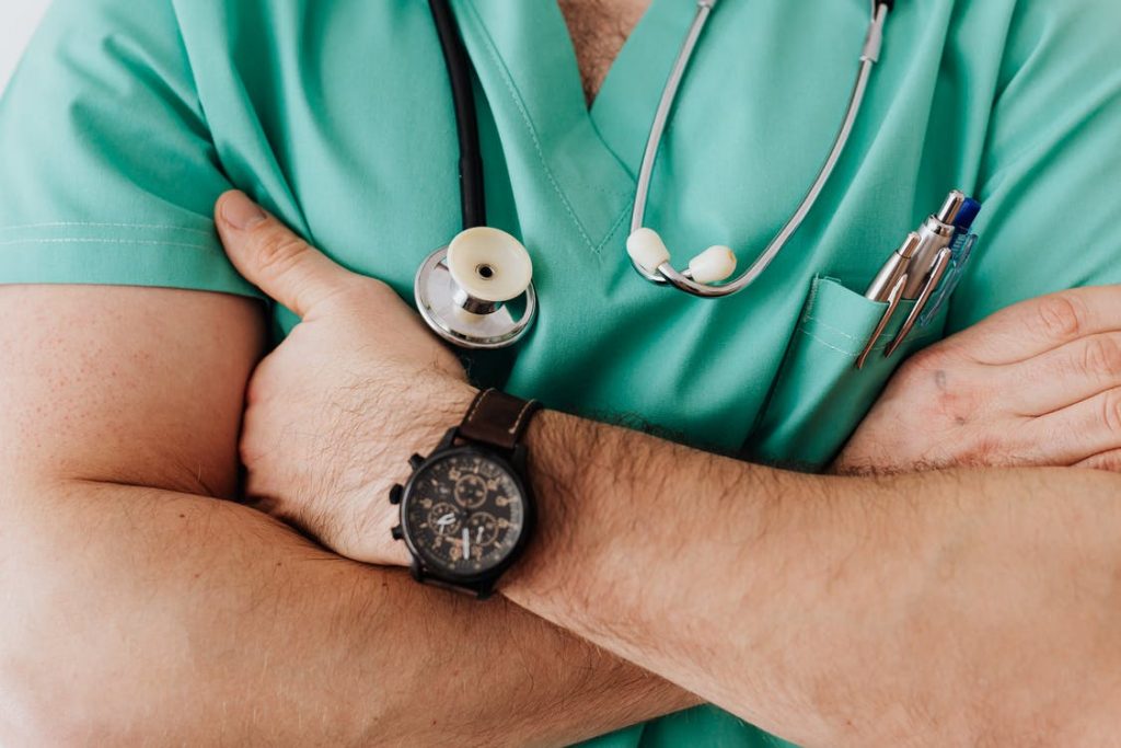 Image of male doctor with stethoscope