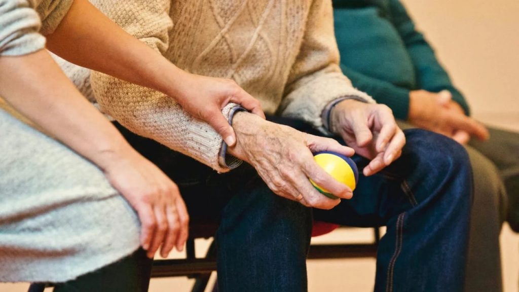 Image of Person Holding a Stress Ball