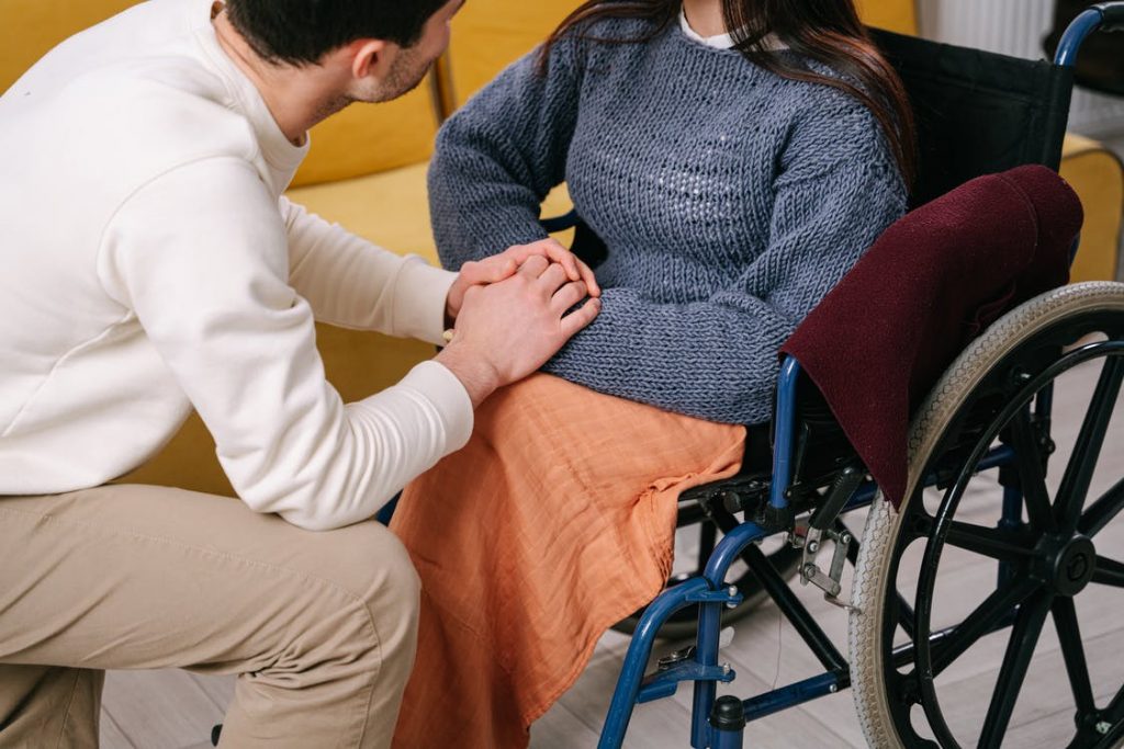 Image of Man Holding Woman's Hands