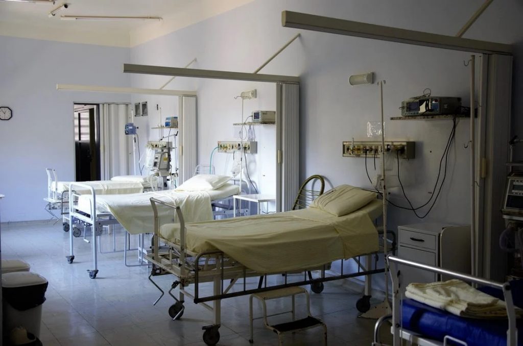 Image of White Hospital Beds