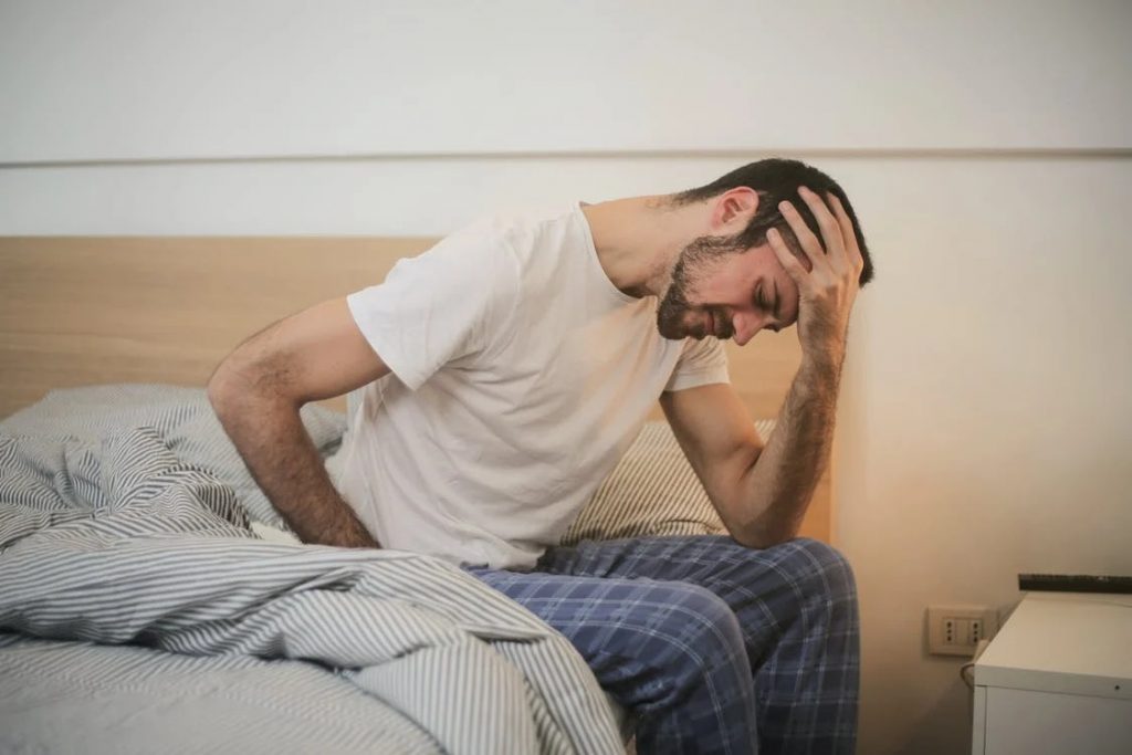 Image of man in pain